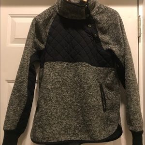 J Crew Asymmetrical Snap-Up Fleece